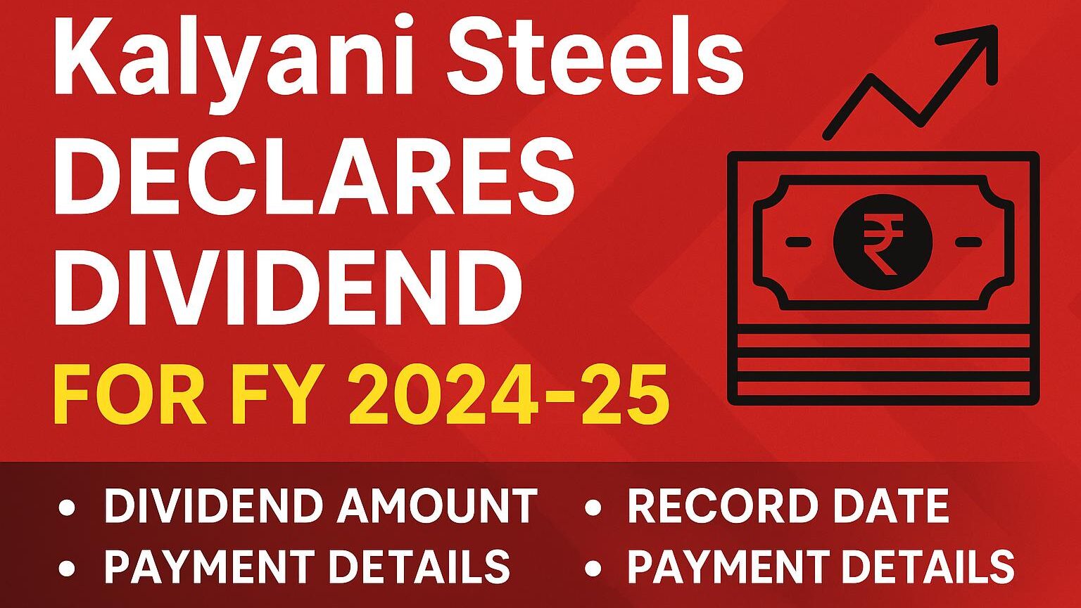 Kalyani steel dividend 2025 record date