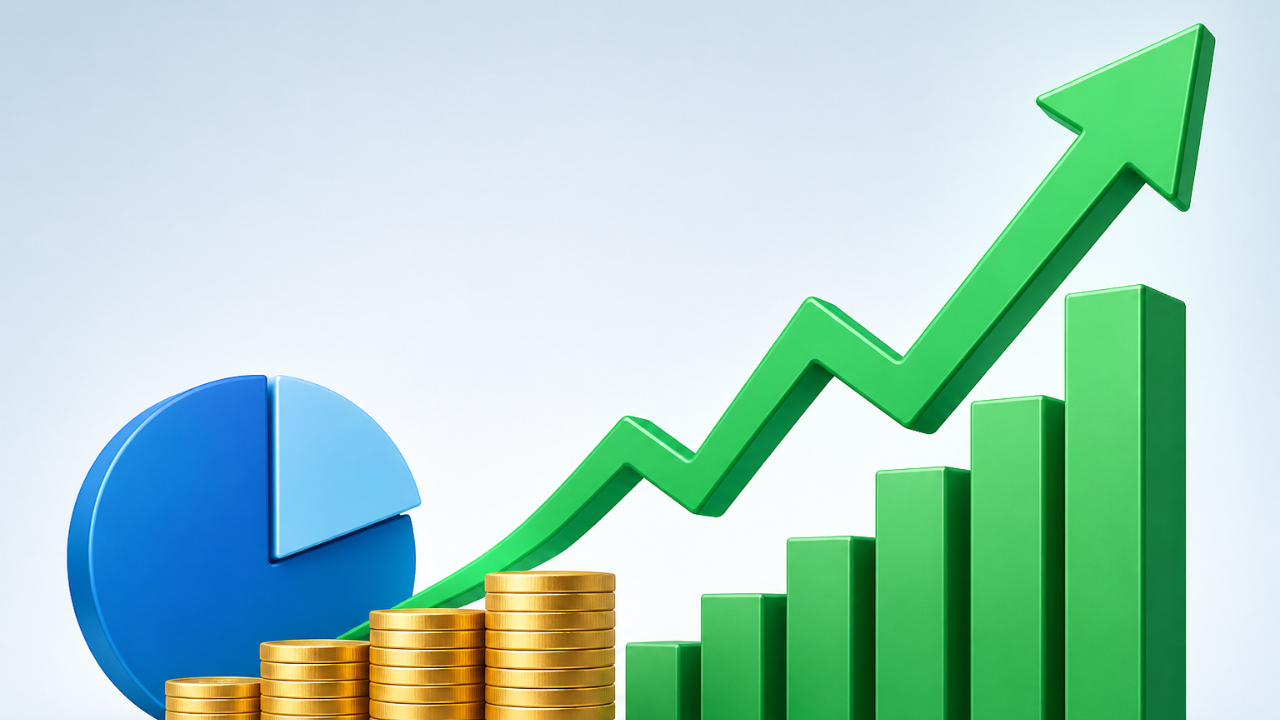 Does the share price go up because company profits are added to it?